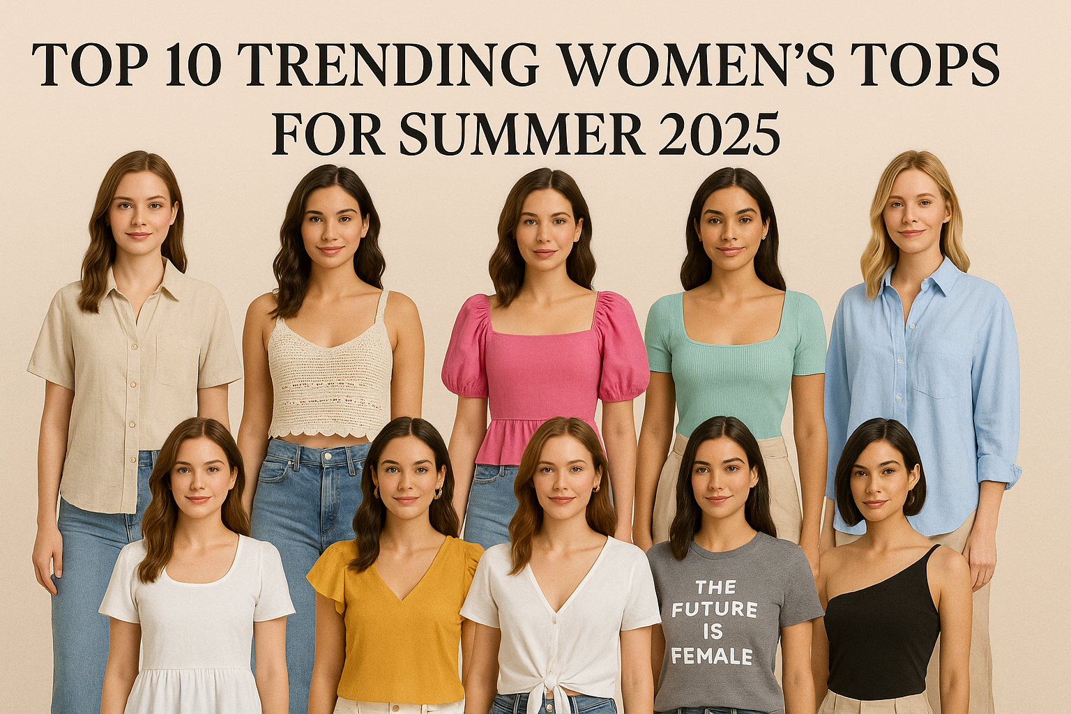 Top 10 Trending Women’s Tops for Summer 2025