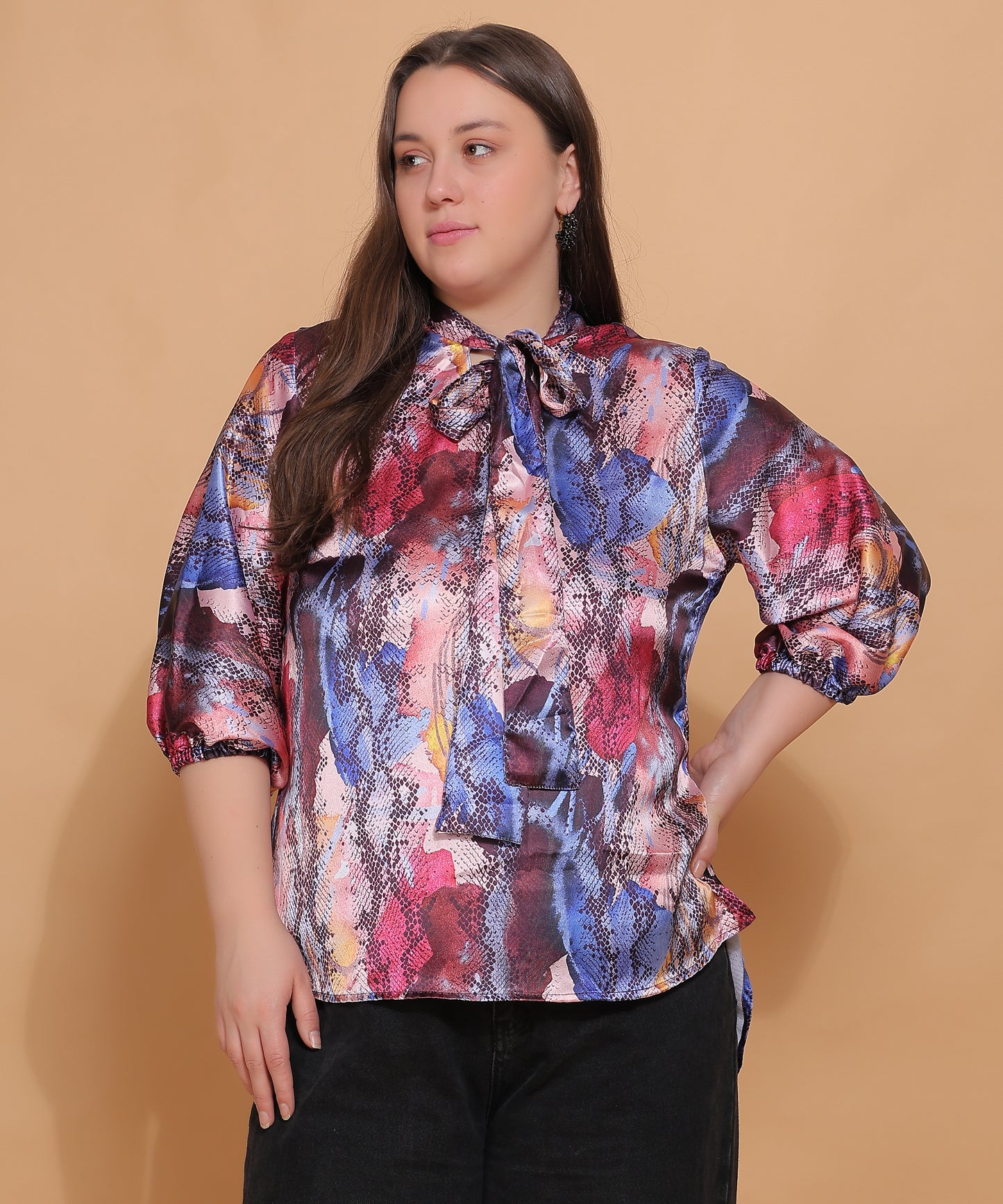 Mystic Garden Satin Top