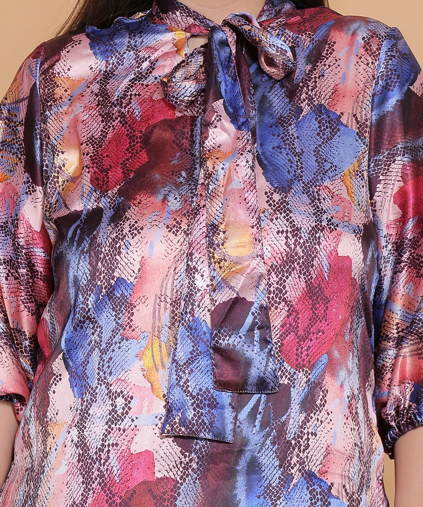 Mystic Garden Satin Top