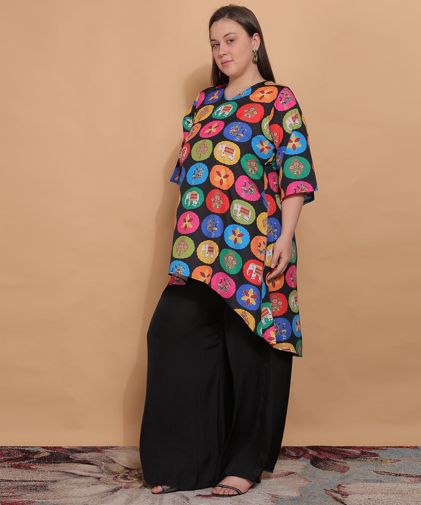 Jaipur Joy Elephant Long Top