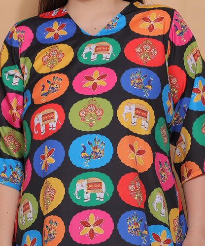 Jaipur Joy Elephant Long Top