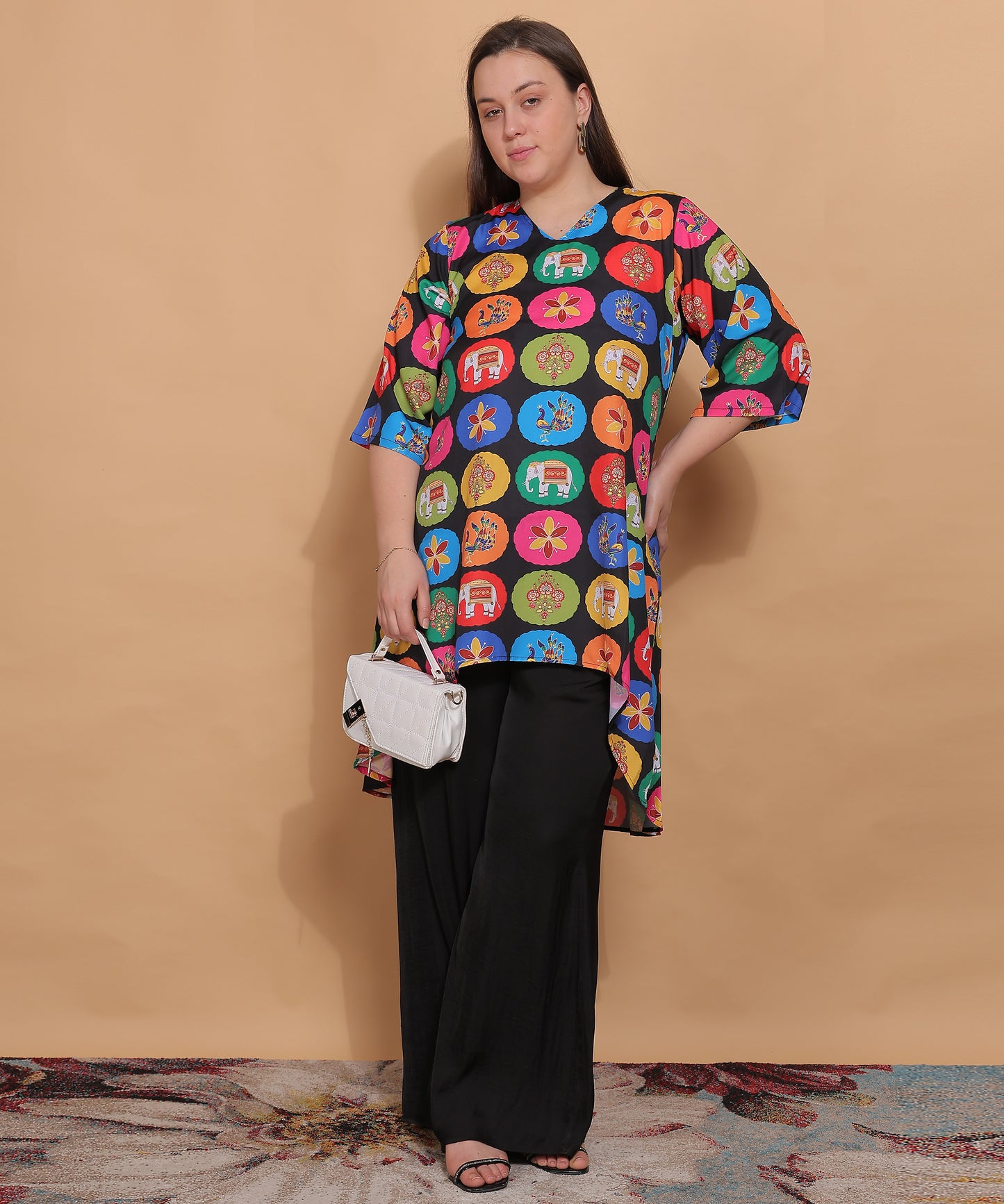 Jaipur Joy Elephant Long Top